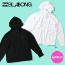 ネコポス発送! 送料無料 ラッシュパーカー レディース 長袖 UVカット ビラボン BILLABONG MORFY ZIP UP HOODED RASHGUAR...