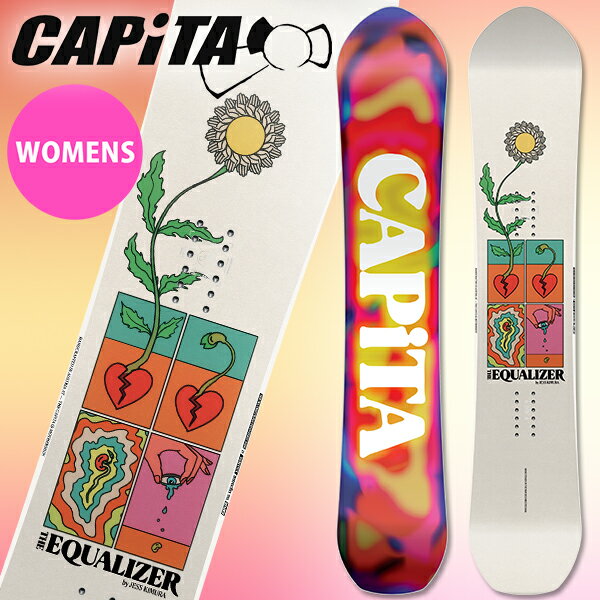 ソールカバー プレゼント 送料無料 スノー ボード 板 CAPITA キャピタ THE EQUALIZER イコライザー レディース スノーボード スノボ 婦人 138 140 144 2025-2026冬新作 25-26 25/26 10%off