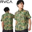 50%off 半額 送料無料 アロハ シャツ RVCA ルーカ メンズ サーフ 総柄 アロハシャツ 半袖 BC041126 BC041-126