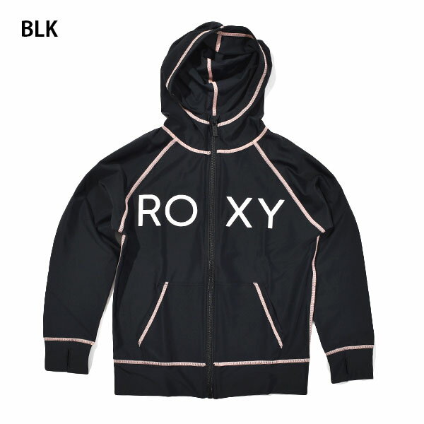 送料無料 ラッシュガード キッズ 長袖 ラッシュパーカー ロキシー ROXY MINI RASHIE PARKA L/S ジュニア 子供 女の子 ガールズ UVカット 紫外線対策 海水浴 プール サーフ ビーチ 海 プール 2022春夏新作 25%off