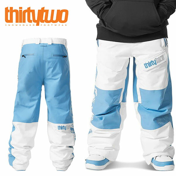 ■商品コメント &nbsp; ThirtyTwo 32(サーティー トゥー) SWEEPER XLT PANT 防水、通気性があるゆったりしたシルエットのパンツです。 ・テープで留められた縫い目 ・隠しドローコード付きの伸縮性のあるウエスト...