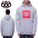 30 off 送料無料 パーカー 686 SIX EIGHT SIX シックスエイトシックス KNOCKOUT PULLOVER HOODY メンズ レディース ユニセックス フード レイヤー スノボ スノーボード M3FAFLC137 2023-2024冬新作