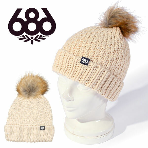 30 off ゆうパケット対応可能！ 送料無料 ニット帽 686 SIX EIGHT SIX シックスエイトシックス MAJESTY CABLE KNIT BEANIE ニット ビーニー レディース スノボ スノーボード スノー 帽子 ニットキャップ M2WBNE31 2023-2024冬新作