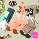 40%off 送料無料 ロングソックス 686 SIX EIGHT SIX シックスエイトシックス SNOW CAPS SOCK 3-PACK ソックス 靴下 ...