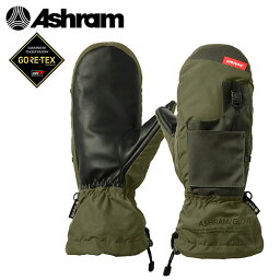 Mサイズのみ 送料無料 スノーボード グローブ Ashram アシュラム 手袋 ミトン MOBB MITT モブ メンズ レディース ゴアテックス GORE-TEX スノボ スノー ウインタースポーツ 2023-2024冬新作 20%off