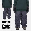 Lサイズのみ 送料無料 スノーボードウェア ROME SDS ローム メンズ BAGGY PANTS バギーパンツ パンツ グレー スノボウェア スノーウエア ...