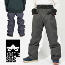 送料無料 スノーボードウェア ROME SDS ローム メンズ STANCE PANTS パンツ スノーパンツ グレー系 スノボウェア スノーウエア スノーボー...