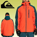 ラス1 Mサイズ のみ 35%off 送料無料 スノーボードウェア QUIKSILVER クイックシルバー メンズ ジャケット MISSION BLOCK JK スノボ スノーボード スノー ウエア EQYTJ03404