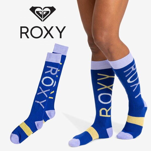 ロキシー ROXY ハイソックス レディース 靴下 MISTY SOCKS ロングソックス 靴下 スノー スノーボード スキー スノボ SNOWBOARD 2023-20..