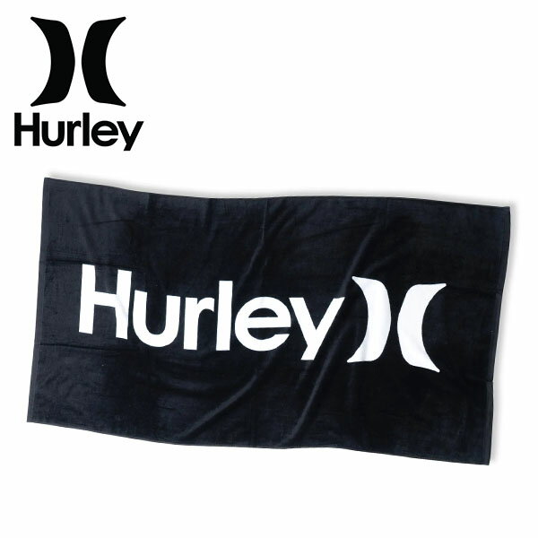 送料無料 バスタオル HURLEY ハーレー ONE AND ONLY BEACH TOWEL ロゴ 150cm×80cm 大判タオル ビーチタ..