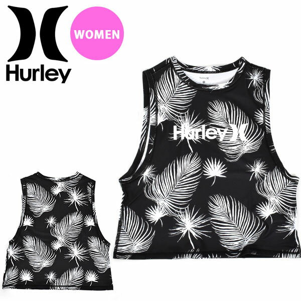 30%off ラッシュタンク HURLEY ハーレー レディース OAO FLOREETAH TANK RASHGUARD タンクトップ ブラック 黒 UVカット ラッシュガード 紫外線対策 ラッシュ ロング サーフィン 海 海水浴 サーフ プール ランニング アウトドア