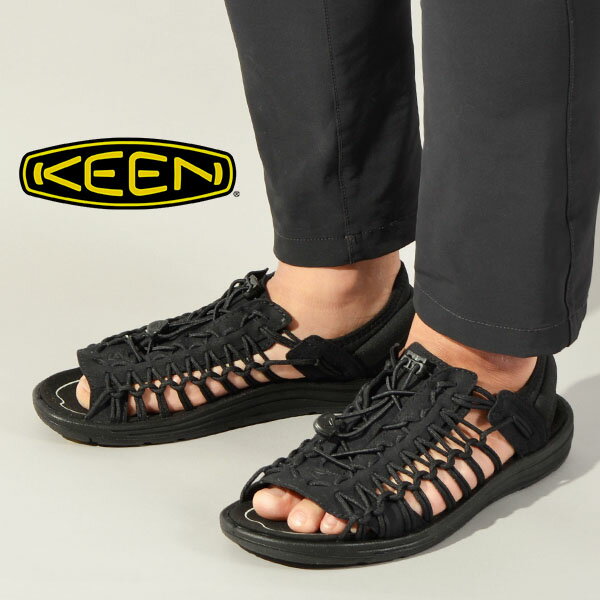 送料無料 キーン KEEN ユニーク 2 OT スニーカー サンダル メンズ オープン トゥー UNEEK 2 OT シューズ 靴 ブラック 黒 国内正規品 1027290