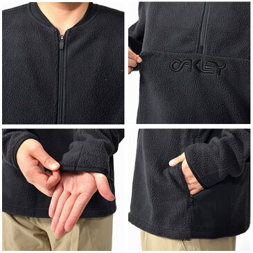 送料無料 フリース ジャケット OAKLEY オークリー FLUFFY HALF ZIP JACKET メンズ フラフィー シェルパ ハーフジップ ボンバージャケット スポーツ カジュアル 得割30