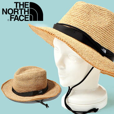 送料無料 麦わら帽子 ハット THE NORTH FACE ザ・ノースフェイス Raffia Hat ラフィアハット メンズ レディース 日差し対策 ヤシ科の天然素材 サファリハット nn01554