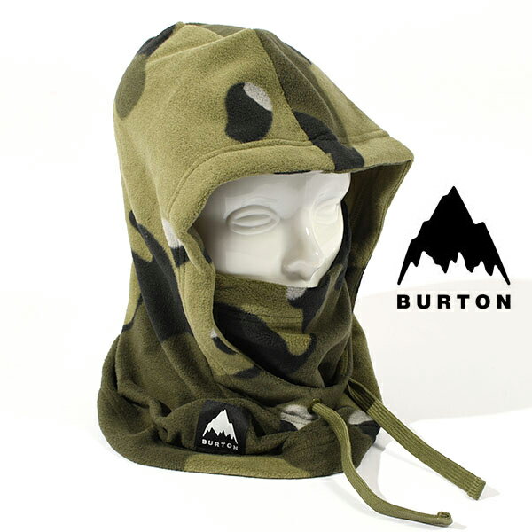 ラスト1個 カモ柄 送料無料 フードウォーマー バートン BURTON Burke Hood メンズ レディース フリース フェイスマスク 防寒 スノボ スノーボード スキー SNOWBOARD SKI 151971 2023-2024冬新作 10%off