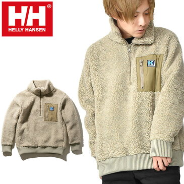 送料無料 モコモコ フリース アノラック ジャケット HELLY HANSEN ヘリーハンセン FIBERPILE THERMO Half-Zip ファイバーパイル サーモ ハーフジップ メンズ 2019秋冬新作 胸ポケット hoe51956 防風