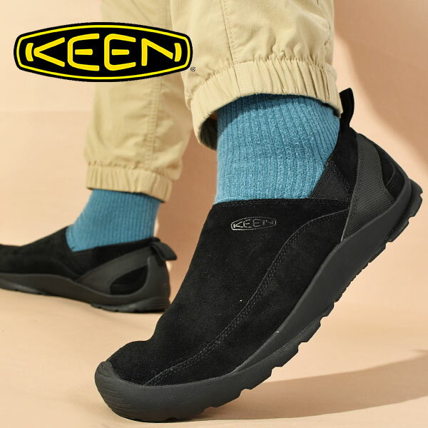 30%off 送料無料 キーン KEEN アウトドアスニーカー メンズ JASPER SLIP-ON スリッポン サイドゴア シューズ スニーカー 靴 キャンプ アウトドア カジュアルシューズ ローカットスニーカー 黒 国内正規品 1027881 【あす楽対応】