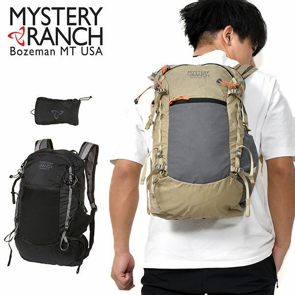 ■商品コメント &nbsp; MYSTERYRANCH (ミステリーランチ) IN&OUT19 (インアンドアウト 19L) ほとんどのサミットバッグは、薄いショルダーストラップが付いた目の良いスタッフバッグです。 しかし私たちの新しいインアンドアウト19はサミットパックとしての機能をしっかりおさえつつ、 かつ非常に軽量化されたソリューションです。フロントのメッシュポケットに収納できるようにデザインされていて、 収納時は小さなウォーターボトルほどのサイズ感です。ジッパー式で広く開口します。チェストストラップが付いたショルダーストラップには、 こしがあってフィット感に優れます。高い耐摩耗性と耐引裂性を備えた100デニールCoduraミニリップナイロンを使用した、 機能満載なパッカブルなデイパックです。 ■容量：19L ■重量：400g ■素材：100デニールコーデュラミニリップストップナイロン Mystery Ranch（ミステリーランチ）は『機能性』『背負い心地』『品質』そして『耐久性』の伝統の基に築かれています。2000年からミリタリー、ハンター、森林消防隊、登山家の為に過酷な現場で本当に使える職人手製のバックパックと荷物運搬システムを作り続けています。米国モンタナ州ボーズマンを拠点にグローバル展開を広げています。 &nbsp; ■商品詳細 &nbsp; ■ブランド MYSTERY RANCH（ミステリーランチ） ■商品名 インアンドアウト19 ■品番 19761404 ■カラー Black/Hummus ■材質 100デニールコーデュラミニリップストップナイロン ■サイズ 容量：19L 重量：400g &nbsp; ■商品カラーにつきまして &nbsp; 可能な限り商品色に近い画像を選んでおりますが、閲覧環境等により画像の色目が若干異なる場合もございますので、その旨をご理解された上でご購入ください。 &nbsp;