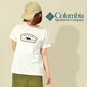 ゆうパケット対応可能！ コロンビア 半袖Tシャツ Columbia レディース W Chamberlin Cove SS Tee 丸首 ゆったり ロゴTシャツ クルーネックTシャツ 半袖 Tシャツ アウトドア ウェア キャンプ PL9636 2023春夏新作