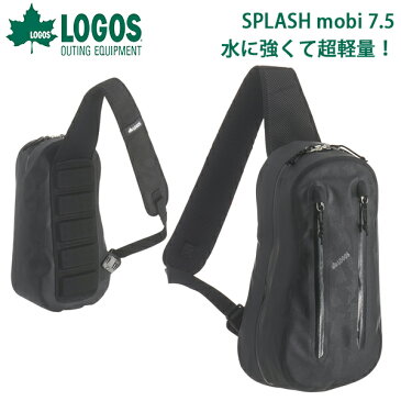 送料無料 ロゴス LOGOS SPLASH mobi ワンショルダー ブラックカモ メンズ 7.5L 防水 超軽量 ボディバッグ ワンショルダーバッグ 斜めがけバッグ ショルダーバッグ バッグ アウトドア レジャー ハイキング