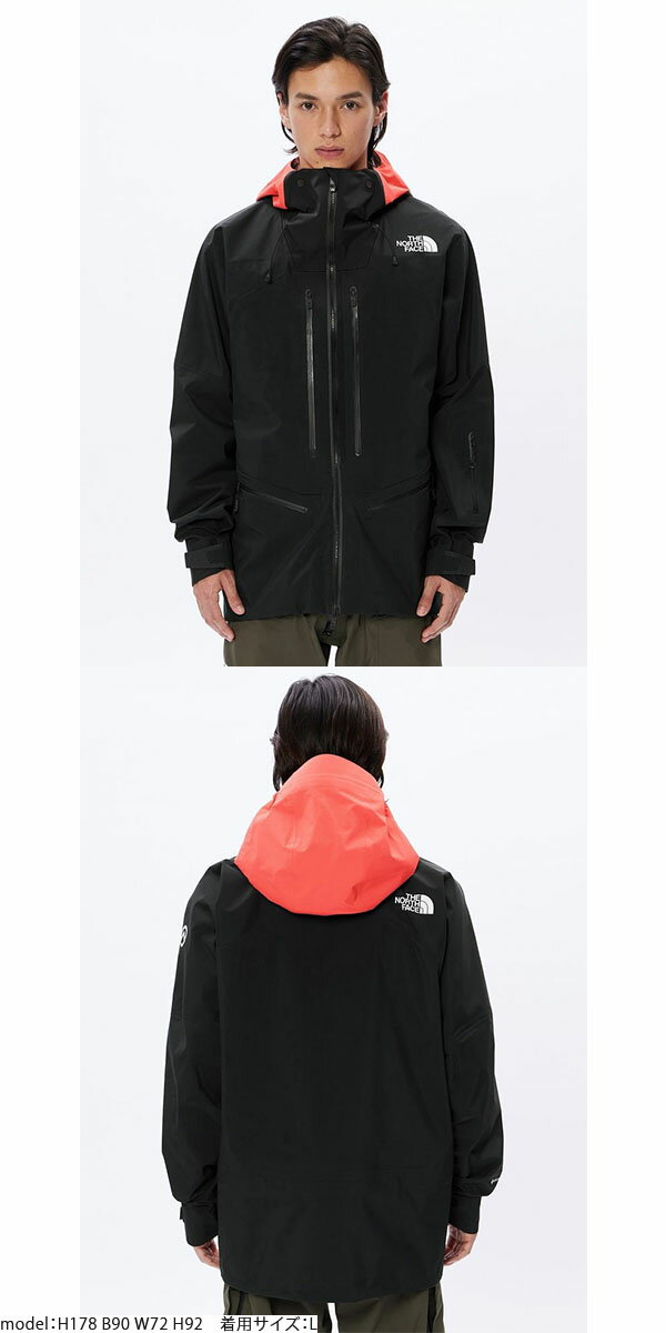 XLサイズのみ 送料無料 ノースフェイス メンズ 高機能 GORE-TEX スノーボード ウェア THE NORTH FACE ゴアテックス ジャケット RTG GORE-TEX Jacket サミットシリーズ ブラック 黒 NS62301 2023-2024冬新作 20%off 3