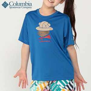 ゆうパケット対応可能！ コロンビア くま 半袖Tシャツ Columbia キッズ 男の子 女の子 Grizzly Grove SS Graphic Tee 110cm 子供服 丸首 クルーネックTシャツ プリントTシャツ トップス かわいい アウトドア キャンプ AB0084 10%0ff