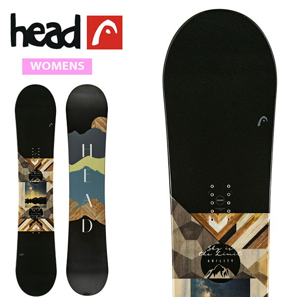 送料無料 head ヘッド 板 スノーボード ABILITY W レディース フラットロッカー 333775 スノボ 日本正規品 ワックス塗りっぱなしでお渡し (スクレーパー付き) 2025-2026冬新作 20%off