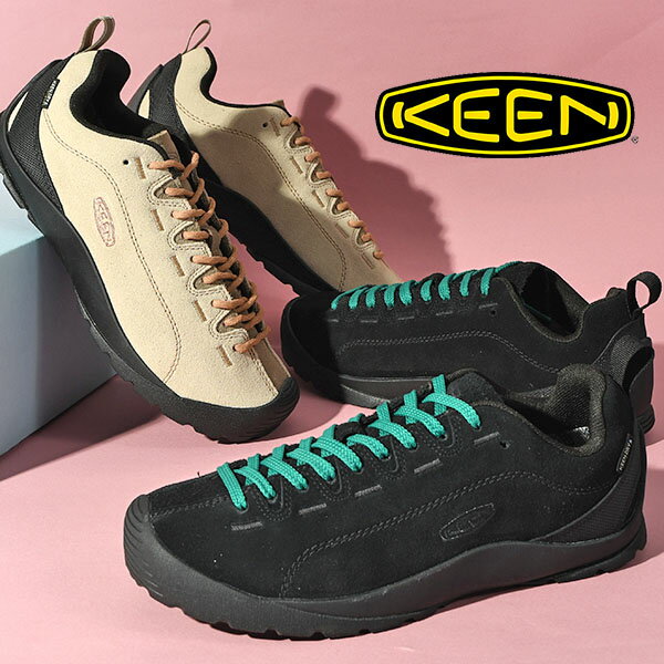 送料無料 キーン KEEN アウトドア スニーカー 防水 レディース JASPER WP ジャスパー ハイブリット シューズ アウトドアスニーカー 靴 ハイキングシューズ コンフォートシューズ 紐靴 黒 ベージュ 1029648 1029647 2024秋冬新作