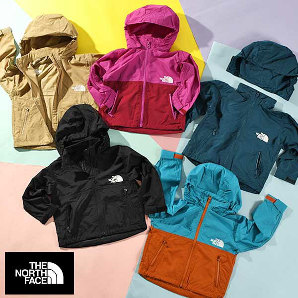 送料無料 ノースフェイス ベビー ナイロン ジャケット THE NORTH FACE B Compact Jacket コンパクト ジャケット キッズ 子供 軽量 シェル マウンテン NPB72310 2024春新色