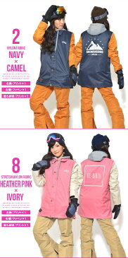 送料無料 スノーボードウェア レディース Coach Jacket コーチジャケット バックプリント スノーウエア スノーボード ウェア スノボウエア SNOWBOARD JACKET 【あす楽対応】