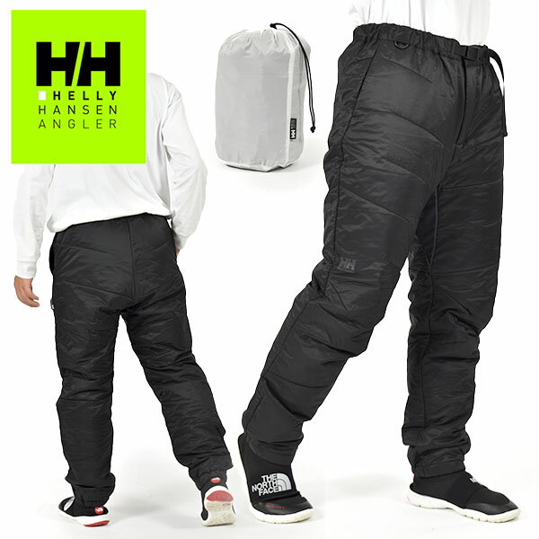 送料無料 ヘリーハンセン 中綿 パンツ 保温 はっ水 メンズ HELLY HANSEN HHAngler Insulated Pants アングラー インサレーテッド パンツ ブラック 黒 2022秋冬新作 HG22261