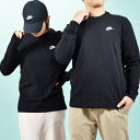 送料無料 ナイキ メンズ レディース 長袖 Tシャツ NIKE クラブ ロングスリーブ Tシャツ トップ ロンT スポーツウェア カジュアル ブラック 黒 ar...