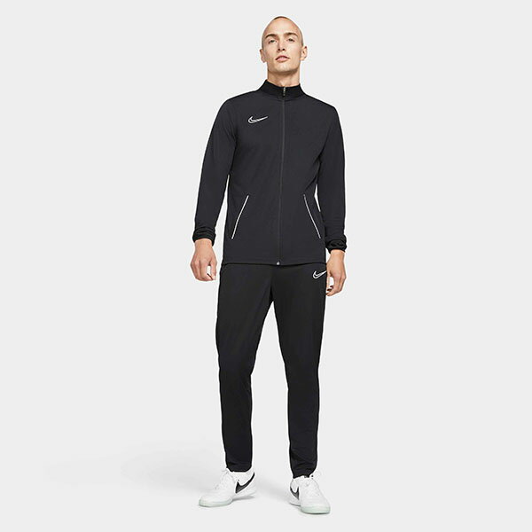 送料無料 ナイキ ジャー上下 セット メンズ レディース 薄手 NIKE アカデミー21 トラック スーツ スリムフィット K Dri-FIT サッカー ジップアップ ジャケット パンツ 上下組 長袖 スポーツウェア ブラック cw6132 2022秋新作