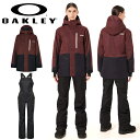 40%off 送料無料 スノーボードウェア レディース セットアップ オークリー OAKLEY ジャケット ビブパンツ 上下セット 上下組 スノーボード スキー...