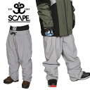 30%off ラス1 Lサイズ のみ 送料無料 スノーボードウェア SCAPE エスケープ グレー WORK PANTS メンズ パンツ トラック スノボ スノ...