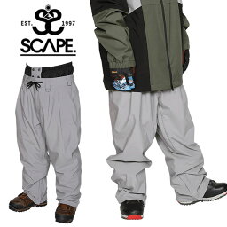 ラスト1着 Lサイズ 送料無料 スノーボードウェア SCAPE エスケープ グレー WORK PANTS メンズ パンツ トラック スノボ スノーボード スノーウェア ボトムス 71123333 2023-2024冬新作 25%off