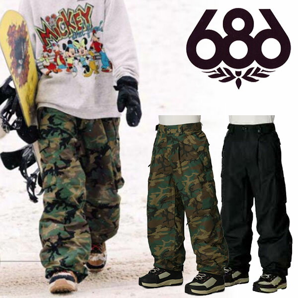 送料無料 スノーボードウェア 686 SIX EIGHT SIX シックスエイトシックス ESSOX CARGO PANT メンズ カーゴ パンツ ボトムス スノボ スノーボード スノーウェア M4WN231 2025-2026新作 25-26 25/26 10%off
