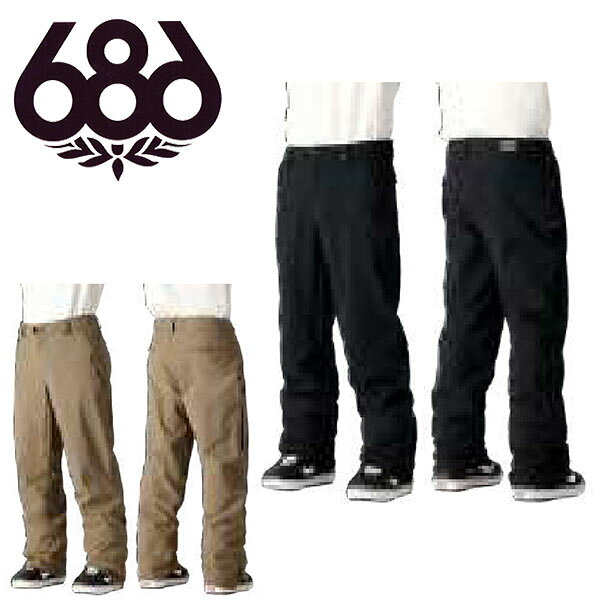 送料無料 スノーボードウェア 686 SIX EIGHT SIX シックスエイトシックス STANDARD PANT メンズ レディース ユニセックス パンツ ボトムス スノボ スノーボード スノーウェア KCR213 2025-2026冬新作 25-26 25/26 10%off