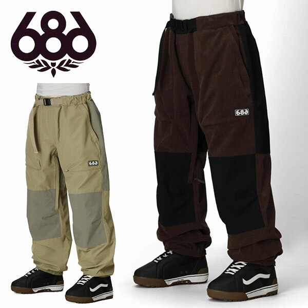 送料無料 スノーボードウェア 686 SIX EIGHT SIX シックスエイトシックス Ghost 2.5L Pant メンズ パンツ ボトムス スノボ スノーボード スノーウェア M3WN223 2025-2026新作 25-26 25/26 10%off