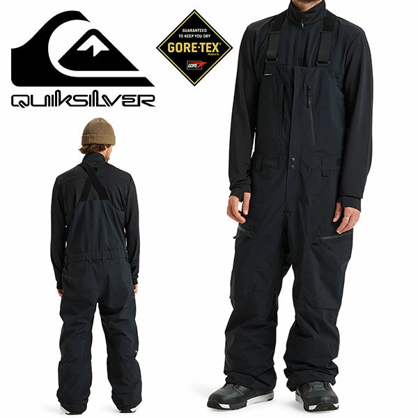 送料無料 スノーウェア QUIKSILVER クイックシルバー メンズ ALTOSTRATUS STRETCH GORE-TEX BIB ゴアテックス パンツ ビブパンツ ボトムス スノボ スノーボード スキー スノー ウェア EQYTP03245 2025-2026冬新作 25-26 25/26 10%off