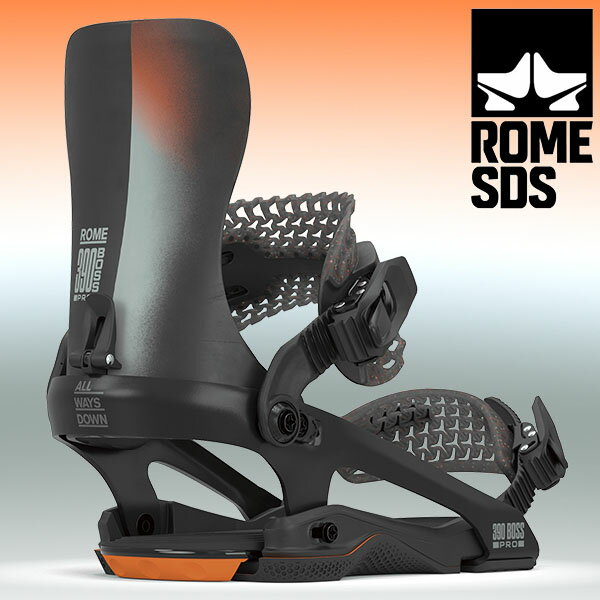 送料無料 バインディング ROME SDS ローム 390 BOSS FW PRO メンズ スノーボード スノボ BINDING バイン ビンディング パーク カーボン 国内正規代理店品 2025-2026冬新作 25-26 25/26 10%off