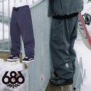 30%off 送料無料 スノーボードウェア 686 SIX EIGHT SIX シックスエイトシックス ブラックデニム調 DOJO PANT メンズ パンツ スノボ スノーボード スノーウェア M2W215 2023-2024冬新作