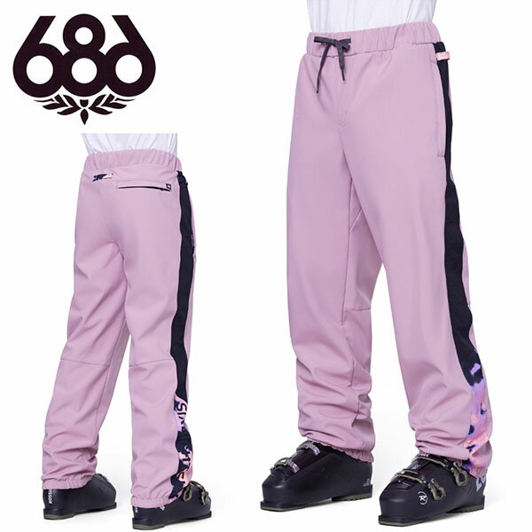 送料無料 スノーボードウェア 686 SIX EIGHT SIX シックスエイトシックス パープル系 WATERPROOF TRACK PANT メンズ パンツ スノボ スノーボード スノーウェア M2WCST05 2023-2024冬新作 30%off