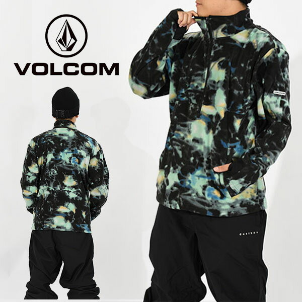 30%off ラスト1着 Lサイズ 送料無料 フリース VOLCOM ボルコム メンズ POLAR FLEECE MOCK 1/2 ZIP フリース ジップ アウトドア スノーボード スノボ スキー 国内正規代理店品 2023-2024冬新作