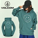 送料無料 プルオーバー VOLCOM ボルコム レディース COSTUS P/O FLEECE ロゴ パーカー フーディ 長袖 袖ロゴ ロゴパーカー アウトドア スノーボード スノボ スキー 国内正規代理店品 2023-2024冬新作 25 off