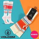 ゆうパケット対応可能！ 送料無料 ロングソックス VOLCOM ボルコム レディース TUNDRA TECH SOCK ソックス 靴下 アウトドア スノーボード スノボ スキー 2023-2024冬新作 得割20