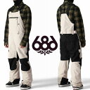 30%off 送料無料 スノーボードウェア 686 SIX EIGHT SIX シックスエイトシックス HOT LAP BIB PANT メンズ ビブパンツ ス...