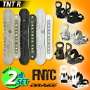 2点セット 2024-2025冬新作 送料無料 FNTC エフエヌティシー TNT R DRAKE ドレイク スノーボード メンズ SET 板 ボード バインデ...