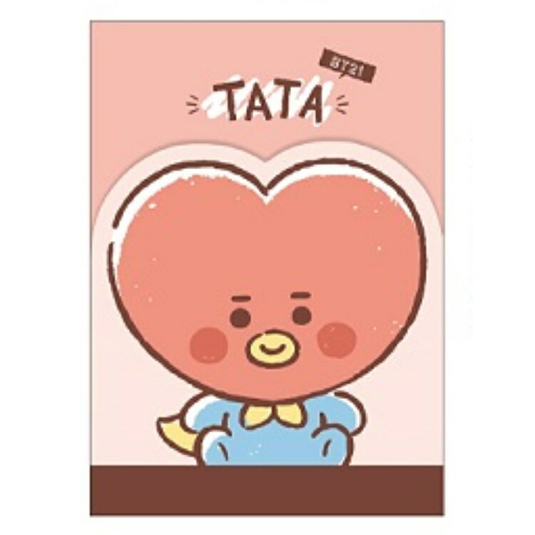 BT21　ミニメモ　防弾少年団　BTS　BLT　BT21 グッズ ダイカットミニメモ TATA 201754