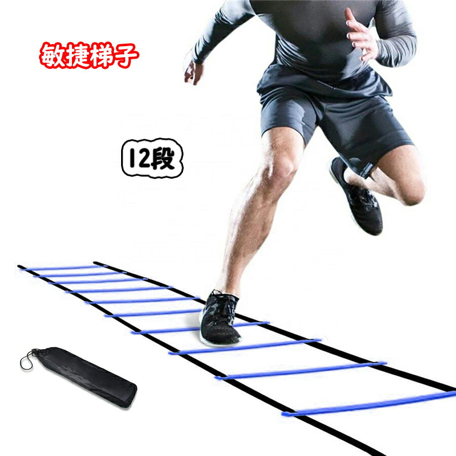 【送料無料】トレーニングラダー 12キャリング 敏捷梯子 スピード/瞬発力/敏捷性/機敏性/協調性アップ Fbsport マーカーコーン 連結可能 野球 サッカ...